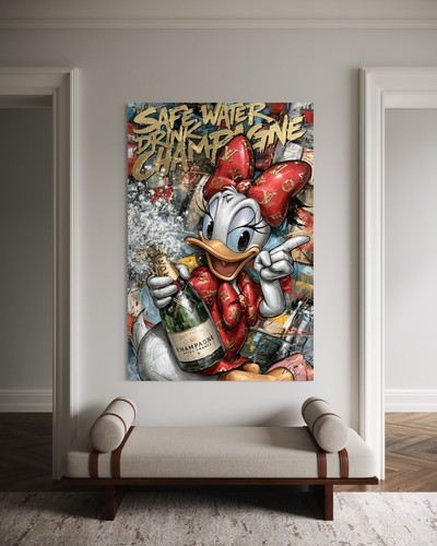 Daisy duck leinwand bild - leinwand, pop