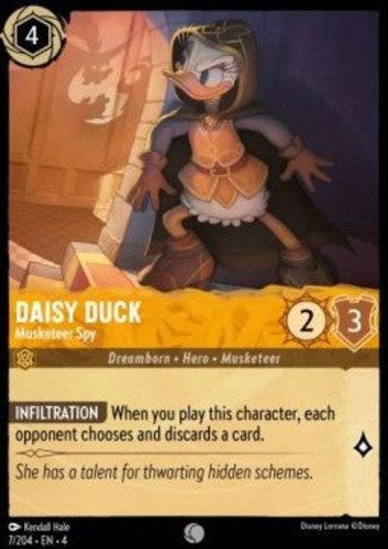 Lorcana daisy duck musketeer - duck,