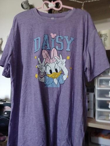Damen shirt daisy duck lila - damen-t-shirt,
