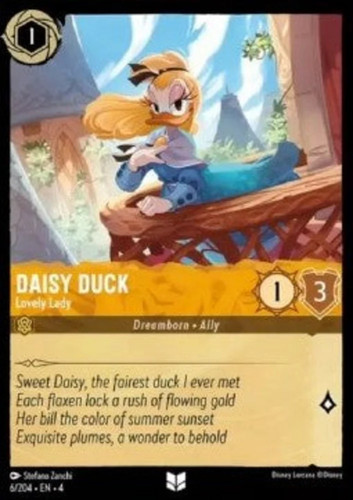 Lorcana daisy duck lovely - lorcana,