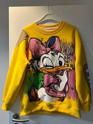 Sweater gelb bunt daisy duck - bunt,