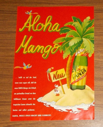 Seltene werbung fanta mango - werbung,